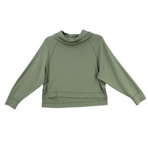 Old Navy Sage Green Cowl Neck Pullover Sweatshirt With Relaxed Fit Size XS